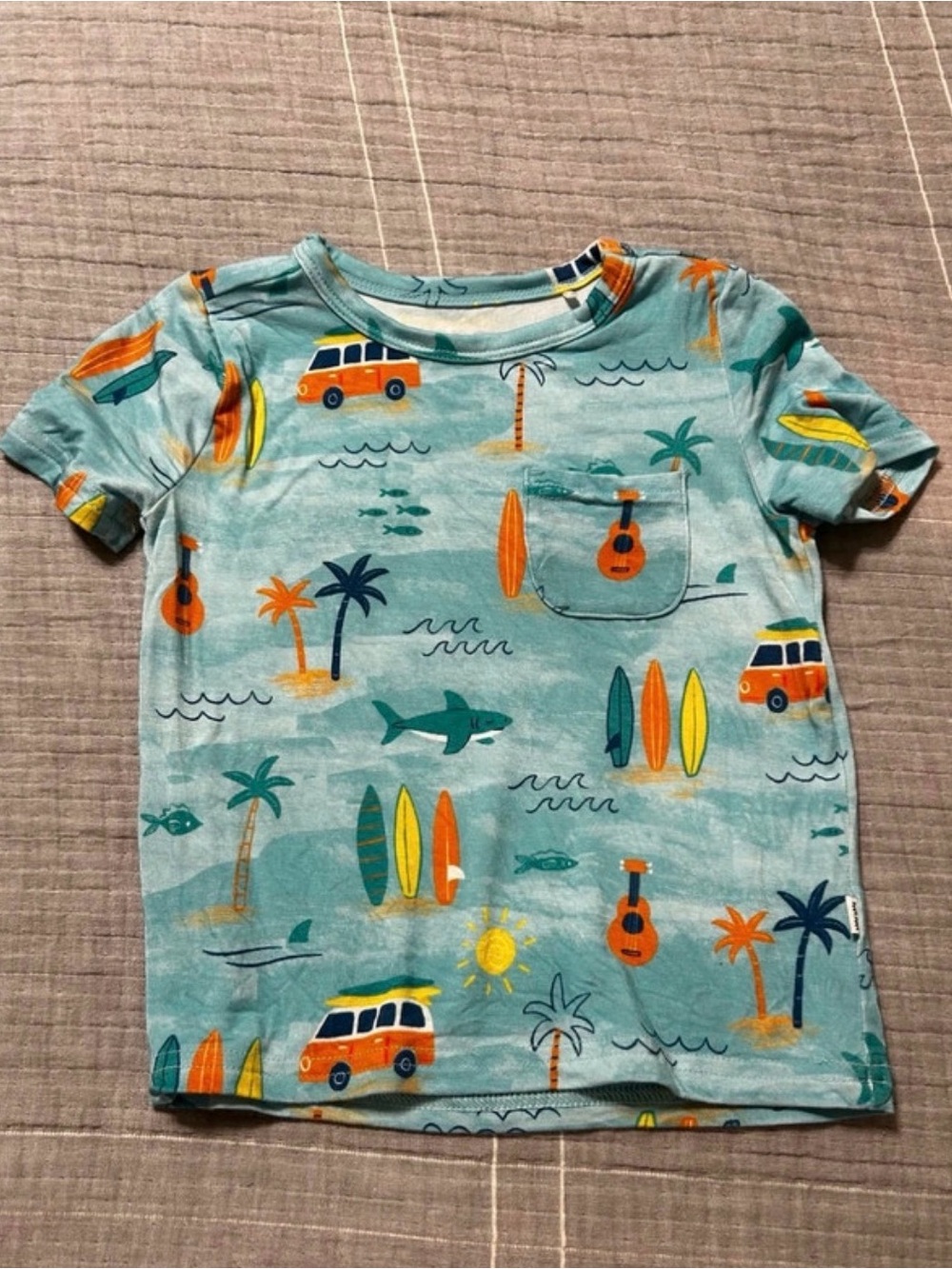 Little Sleepies Surf life pocket shirt